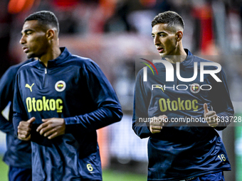 Fenerbahce defender Mert Muldur participates in the match between Twente and Fenerbahce at the Grolsch Veste for the UEFA Europa League - Le...