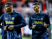 Fenerbahce defender Mert Muldur participates in the match between Twente and Fenerbahce at the Grolsch Veste for the UEFA Europa League - Le...