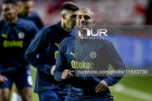 Fenerbahce midfielder Sofyan Amrabat plays during the match between Twente and Fenerbahce at the Grolsch Veste for the UEFA Europa League -...