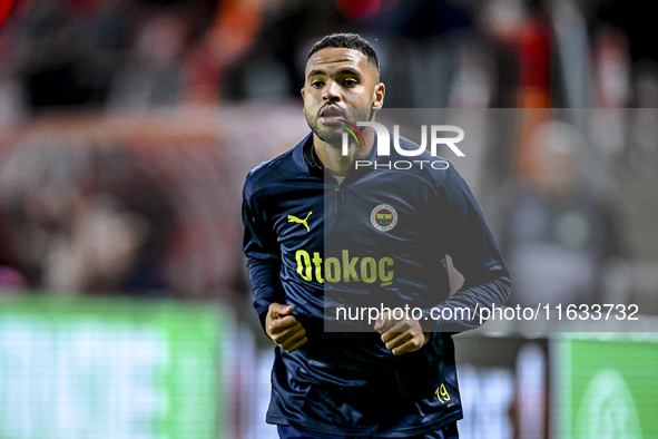 Fenerbahce forward Youssef En-Nesyri plays during the match between Twente and Fenerbahce at the Grolsch Veste for the UEFA Europa League -...