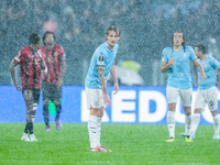 Nicolo' Rovella of SS Lazio looks on during the UEFA Europa League 2024/25 League Phase MD2 match between SS Lazio and OGC Nice at Stadio Ol...