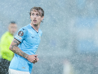 Nicolo' Rovella of SS Lazio looks on during the UEFA Europa League 2024/25 League Phase MD2 match between SS Lazio and OGC Nice at Stadio Ol...