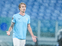 Nicolo' Rovella of SS Lazio looks on during the UEFA Europa League 2024/25 League Phase MD2 match between SS Lazio and OGC Nice at Stadio Ol...