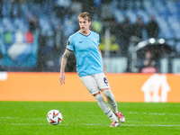 Nicolo' Rovella of SS Lazio during the UEFA Europa League 2024/25 League Phase MD2 match between SS Lazio and OGC Nice at Stadio Olimpico on...