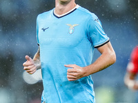 Nicolo' Rovella of SS Lazio looks on during the UEFA Europa League 2024/25 League Phase MD2 match between SS Lazio and OGC Nice at Stadio Ol...