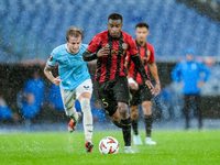 Youssoufa Moukoko of OGC Nice during the UEFA Europa League 2024/25 League Phase MD2 match between SS Lazio and OGC Nice at Stadio Olimpico...