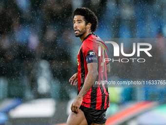 Dante of OGC Nice looks on during the UEFA Europa League 2024/25 League Phase MD2 match between SS Lazio and OGC Nice at Stadio Olimpico on...