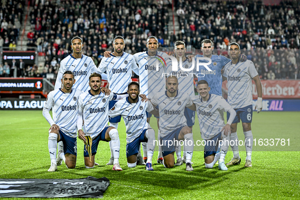 Fenerbahce goalkeeper Dominik Livakovic, defender Alexander Djiku, forward Dusan Tadic, midfielder Fred, defender Mert Muldur, midfielder Ir...