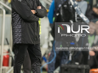 Coach Manuel Pellegrini  during UEFA Conference League match Legia Warsaw vs Real Betis in Warsaw Poland on 3 October 2024. (