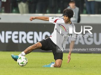 Maxi Oyedele  during UEFA Conference League match Legia Warsaw vs Real Betis in Warsaw Poland on 3 October 2024. (