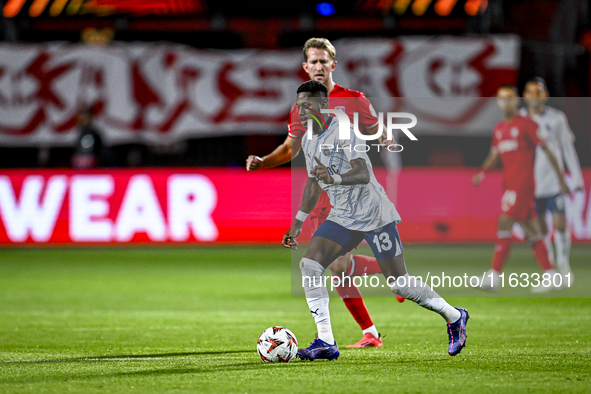 Fenerbahce midfielder Fred plays during the match between Twente and Fenerbahce at the Grolsch Veste for the UEFA Europa League - League pha...