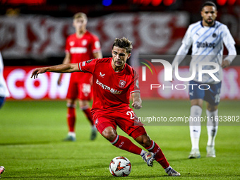 FC Twente defender Bart van Rooij plays during the match between Twente and Fenerbahce at the Grolsch Veste for the UEFA Europa League - Lea...