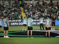 Ball bays are seen before the game in Nicosia, Cyprus, on October 3, 2024. Omonoia FC plays against Vikingur Reykjavik at GSP Stadium for th...