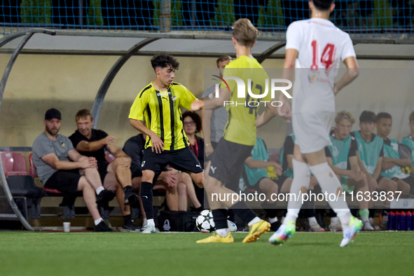 Arez Goshnaw of Honka is in action during the UEFA Youth League soccer match between Valletta and Honka at the Centenary Stadium in Ta' Qali...