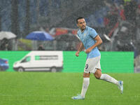 Pedro of S.S. Lazio celebrates after scoring the goal of 1-0 during the UEFA Europa League 2024/25 League Phase MD2 match between S.S. Lazio...