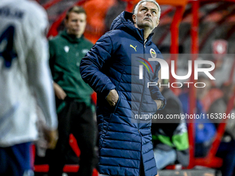 Fenerbahce trainer Jose Mourinho is present during the match between Twente and Fenerbahce at the Grolsch Veste for the UEFA Europa League -...