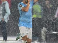 Pedro of S.S. Lazio celebrates after scoring the goal of 1-0 during the UEFA Europa League 2024/25 League Phase MD2 match between S.S. Lazio...