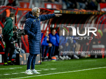 Fenerbahce trainer Jose Mourinho is present during the match between Twente and Fenerbahce at the Grolsch Veste for the UEFA Europa League -...