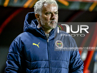 Fenerbahce trainer Jose Mourinho is present during the match between Twente and Fenerbahce at the Grolsch Veste for the UEFA Europa League -...