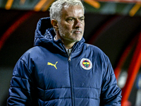 Fenerbahce trainer Jose Mourinho is present during the match between Twente and Fenerbahce at the Grolsch Veste for the UEFA Europa League -...