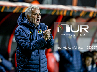 Fenerbahce trainer Jose Mourinho is present during the match between Twente and Fenerbahce at the Grolsch Veste for the UEFA Europa League -...