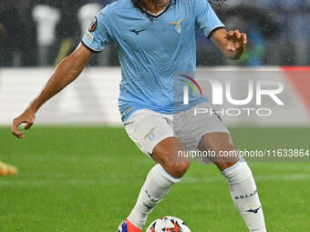 Matteo Guendouzi of S.S. Lazio is in action during the UEFA Europa League 2024/25 League Phase MD2 match between S.S. Lazio and O.G.C. Nice...