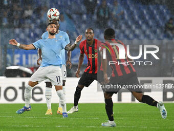 Valentin Castellanos of S.S. Lazio is in action during the UEFA Europa League 2024/25 League Phase MD2 match between S.S. Lazio and O.G.C. N...