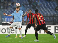 Valentin Castellanos of S.S. Lazio is in action during the UEFA Europa League 2024/25 League Phase MD2 match between S.S. Lazio and O.G.C. N...