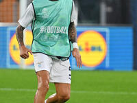 Matias Vecino of S.S. Lazio plays during the UEFA Europa League 2024/25 League Phase MD2 match between S.S. Lazio and O.G.C. Nice at Olympic...