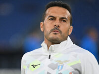 Pedro of S.S. Lazio participates in the UEFA Europa League 2024/25 League Phase MD2 match between S.S. Lazio and O.G.C. Nice at Olympic Stad...