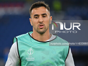 Matias Vecino of S.S. Lazio plays during the UEFA Europa League 2024/25 League Phase MD2 match between S.S. Lazio and O.G.C. Nice at Olympic...