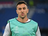 Matias Vecino of S.S. Lazio plays during the UEFA Europa League 2024/25 League Phase MD2 match between S.S. Lazio and O.G.C. Nice at Olympic...