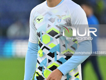 Alessio Romagnoli of S.S. Lazio participates in the UEFA Europa League 2024/25 League Phase MD2 match between S.S. Lazio and O.G.C. Nice at...