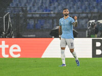 Valentin Castellanos of S.S. Lazio celebrates after scoring the goal of 2-0 during the UEFA Europa League 2024/25 League Phase MD2 match bet...