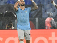 Valentin Castellanos of S.S. Lazio celebrates after scoring the goal of 2-0 during the UEFA Europa League 2024/25 League Phase MD2 match bet...