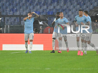 Valentin Castellanos of S.S. Lazio celebrates after scoring the goal of 2-0 during the UEFA Europa League 2024/25 League Phase MD2 match bet...