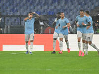 Valentin Castellanos of S.S. Lazio celebrates after scoring the goal of 2-0 during the UEFA Europa League 2024/25 League Phase MD2 match bet...