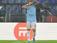 Valentin Castellanos of S.S. Lazio celebrates after scoring the goal of 2-0 during the UEFA Europa League 2024/25 League Phase MD2 match bet...