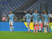 Valentin Castellanos of S.S. Lazio celebrates after scoring the goal of 2-0 during the UEFA Europa League 2024/25 League Phase MD2 match bet...