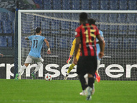 Valentin Castellanos of S.S. Lazio scores the goal for 2-0 during the UEFA Europa League 2024/25 League Phase MD2 match between S.S. Lazio a...