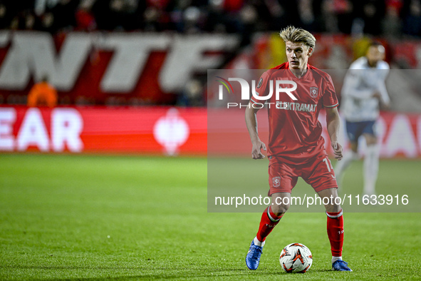 FC Twente midfielder Sem Steijn plays during the match between Twente and Fenerbahce at the Grolsch Veste for the UEFA Europa League - Leagu...