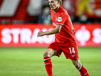 FC Twente midfielder Sem Steijn plays during the match between Twente and Fenerbahce at the Grolsch Veste for the UEFA Europa League - Leagu...