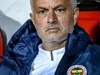 Fenerbahce trainer Jose Mourinho is present during the match between Twente and Fenerbahce at the Grolsch Veste for the UEFA Europa League -...