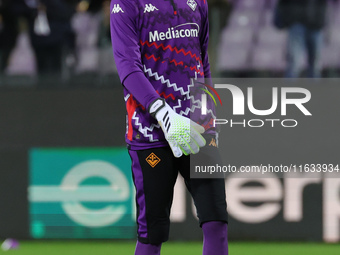 David De Gea of ACF Fiorentina warming up before the match between the Conference League match between ACF Fiorentina and The New Saints, on...