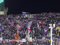 Supporters of ACF Fiorentina prior to the Conference League match between ACF Fiorentina and The New Saints, on October 3 , 2024 at Stadium...