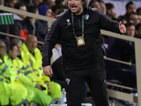 Head Coach Craig Harrison of The New Saints during  the Conference League match between ACF Fiorentina and The New Saints, on October 3 , 20...