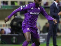 Jonathan Ikonè of ACF Fiorentina controls the ball during  the Conference League match between ACF Fiorentina and The New Saints, on October...