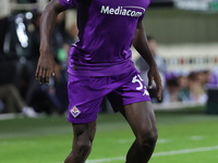 Michael Kayode of ACF Fiorentina controls the ball during  the Conference League match between ACF Fiorentina and The New Saints, on October...