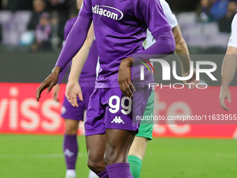 Christian Kouamè of ACF Fiorentina during  the Conference League match between ACF Fiorentina and The New Saints, on October 3 , 2024 at Sta...