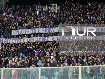 Supporters of ACF Fiorentina during  the Conference League match between ACF Fiorentina and The New Saints, on October 3 , 2024 at Stadium A...